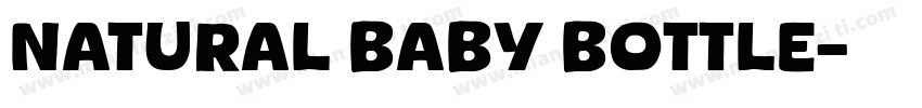 NATURAL BABY BOTTLE字体转换
